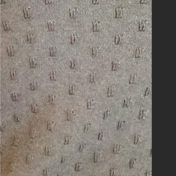 Free People NWT gray knit top with embroidered and crocheted 3/4 woven sleeves - Picture 8 of 8